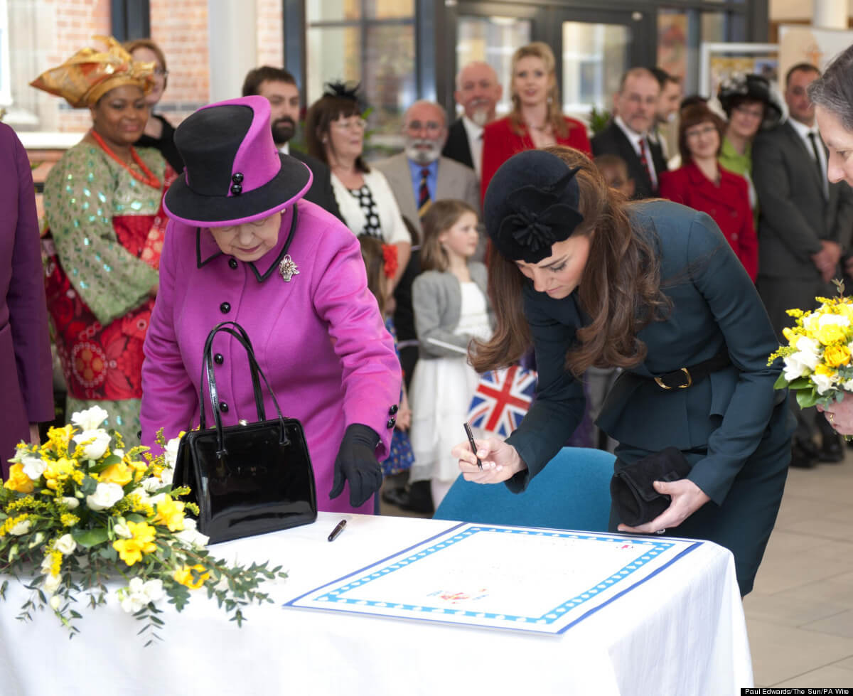 Signing of the Royal Guest Book at St Martin's House in Leicester (Picture by Paul Edwards - The Sun)